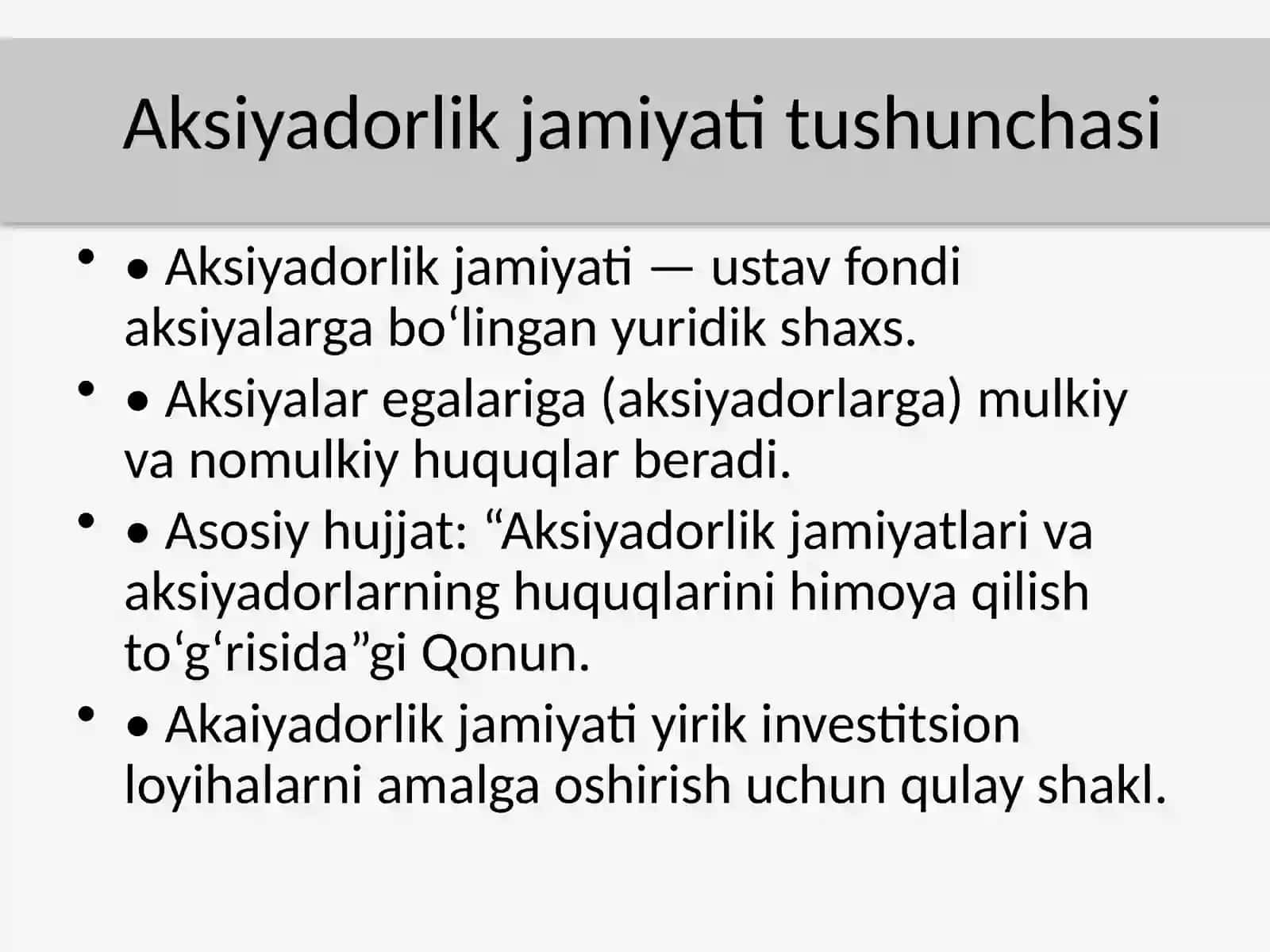 Aksiyadorlik Jamiyati 2