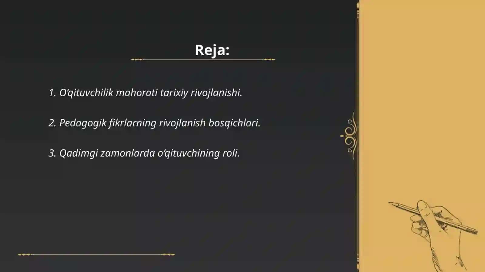 O‘qituvchilik mahorati tarixiy rivojlanishi 2