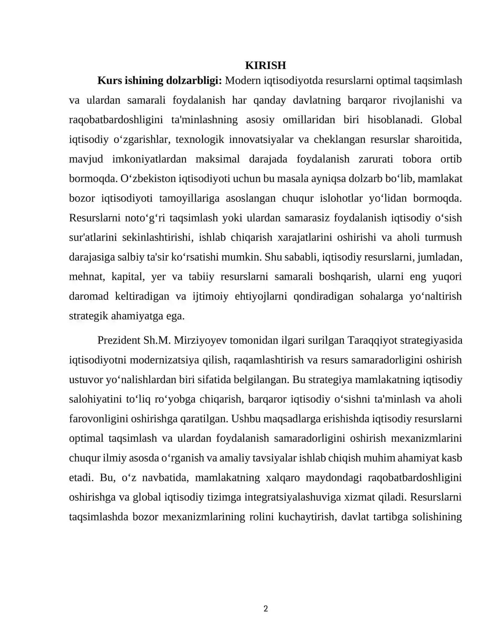 IQTISODIY RESURSLARNI OPTIMAL TAQSIMLASH 2