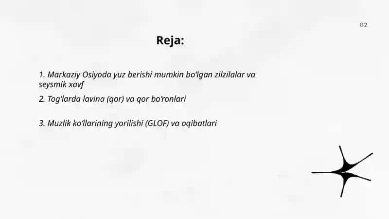 Markaziy osoyoda bo‘lishi mumkin bo‘lgan tabiiy FVlat 2