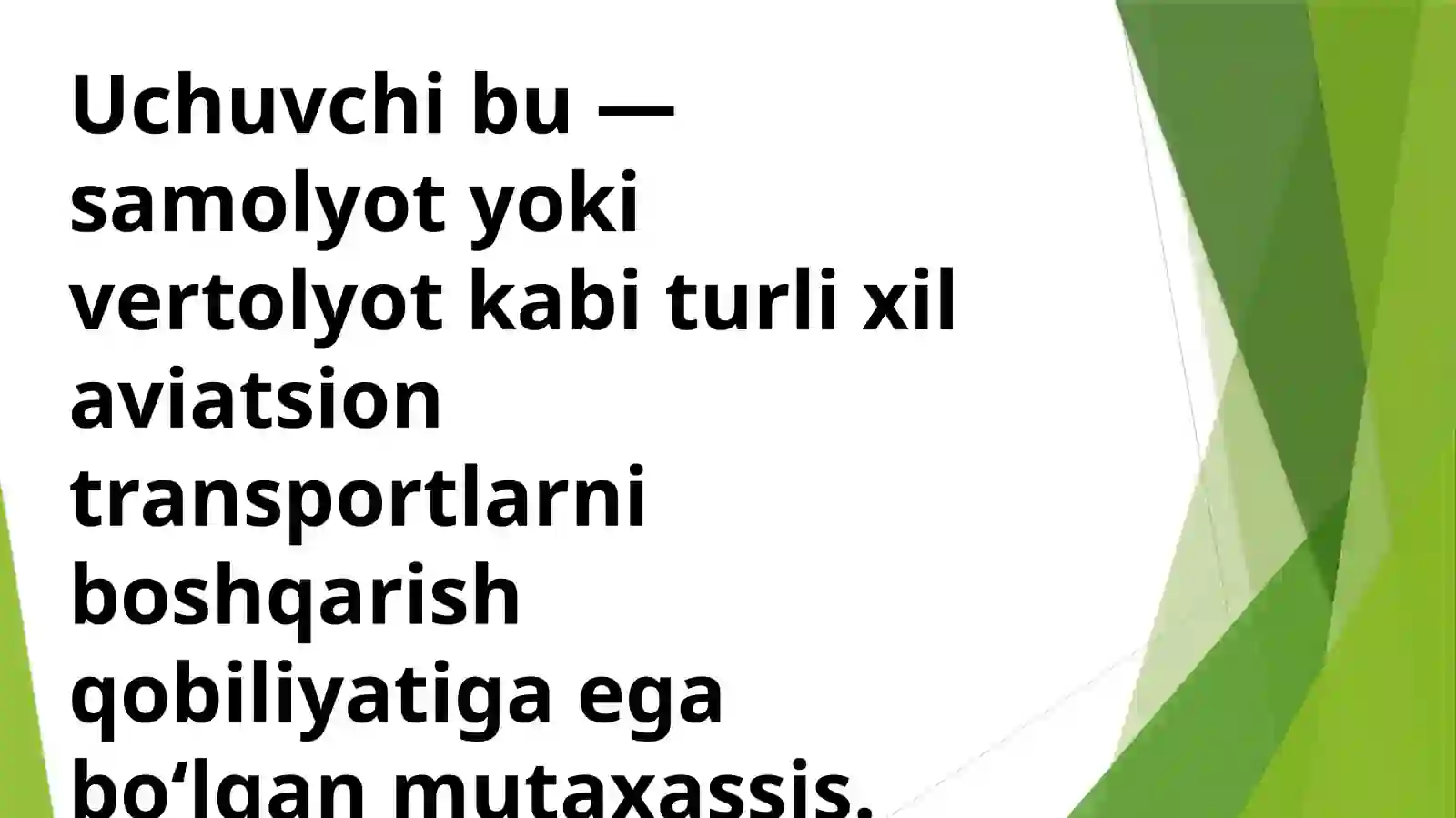 Uchuvchi kasbi 2