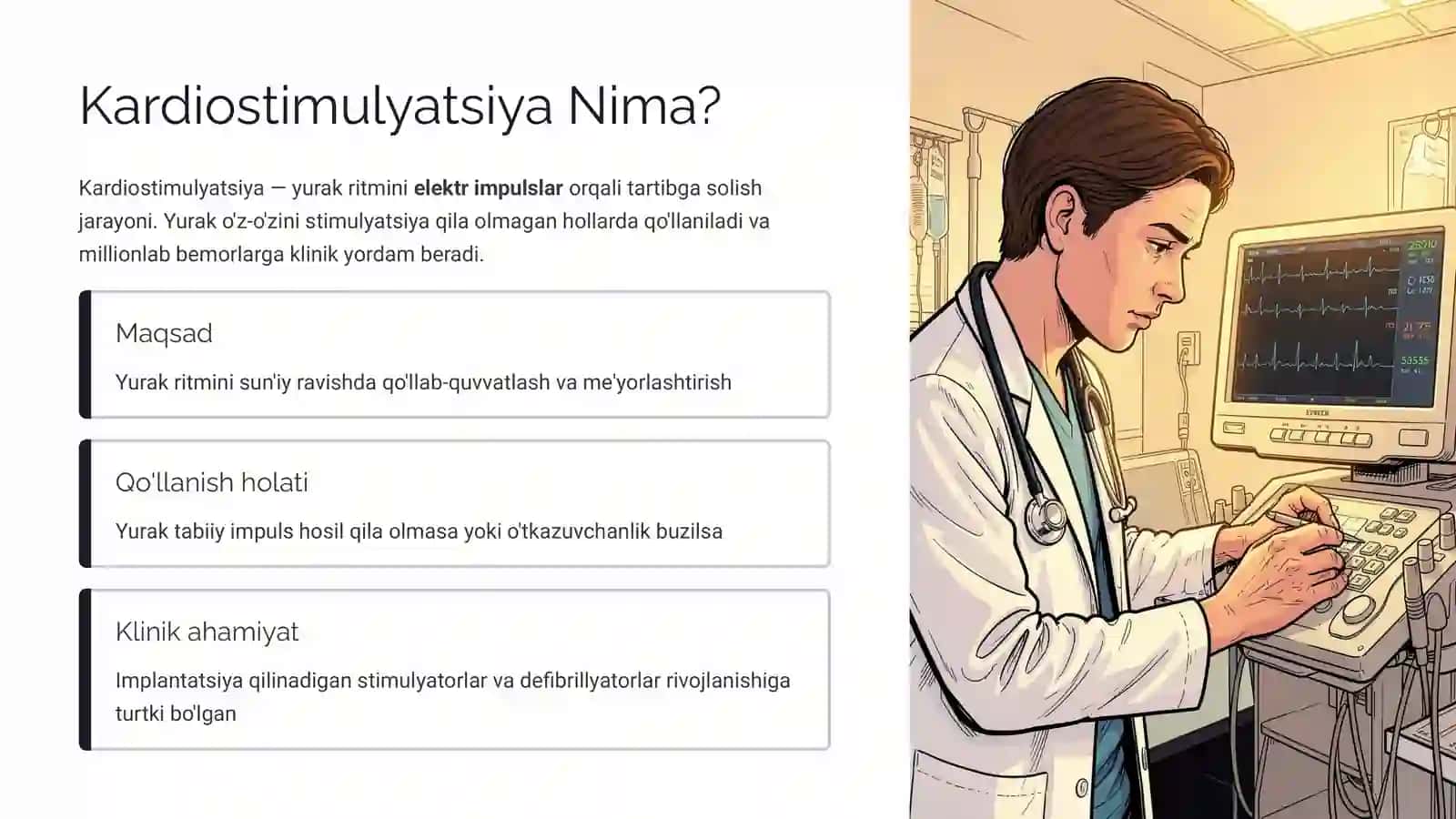 Kardiostimulyatsiya: Tushunchasi va Usullari 2