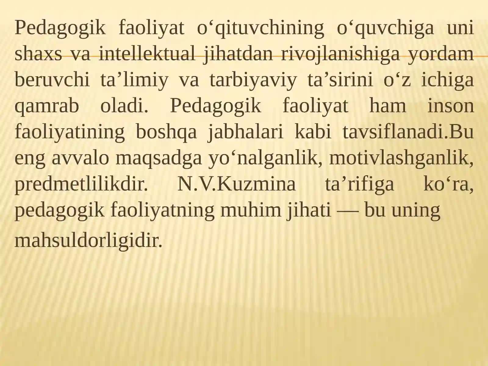 PEDAGOGIK FAOLIYATNING PSIXOLOGIK ASOSLARI 2