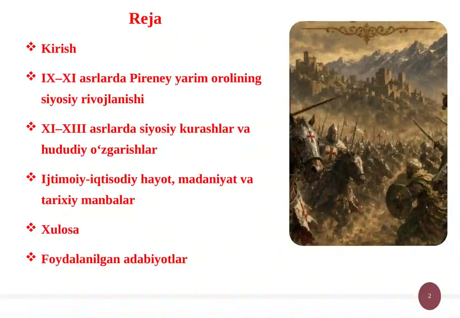 IX–XIII ASRLARDA PIRENEY YARIM OROLI TARIXI 2