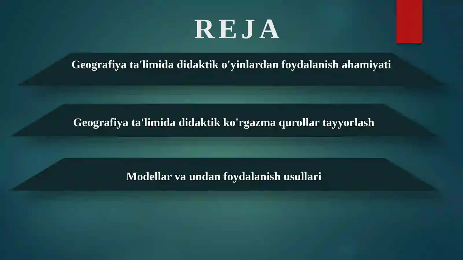 KO’RGAZMALI QUROLLAR, ULARNING TURLARI VA GEOGRAFIYA MAVZULARIGA OID DARSLARIDA ULARDAN FOYDALANISH METODIKASI 2