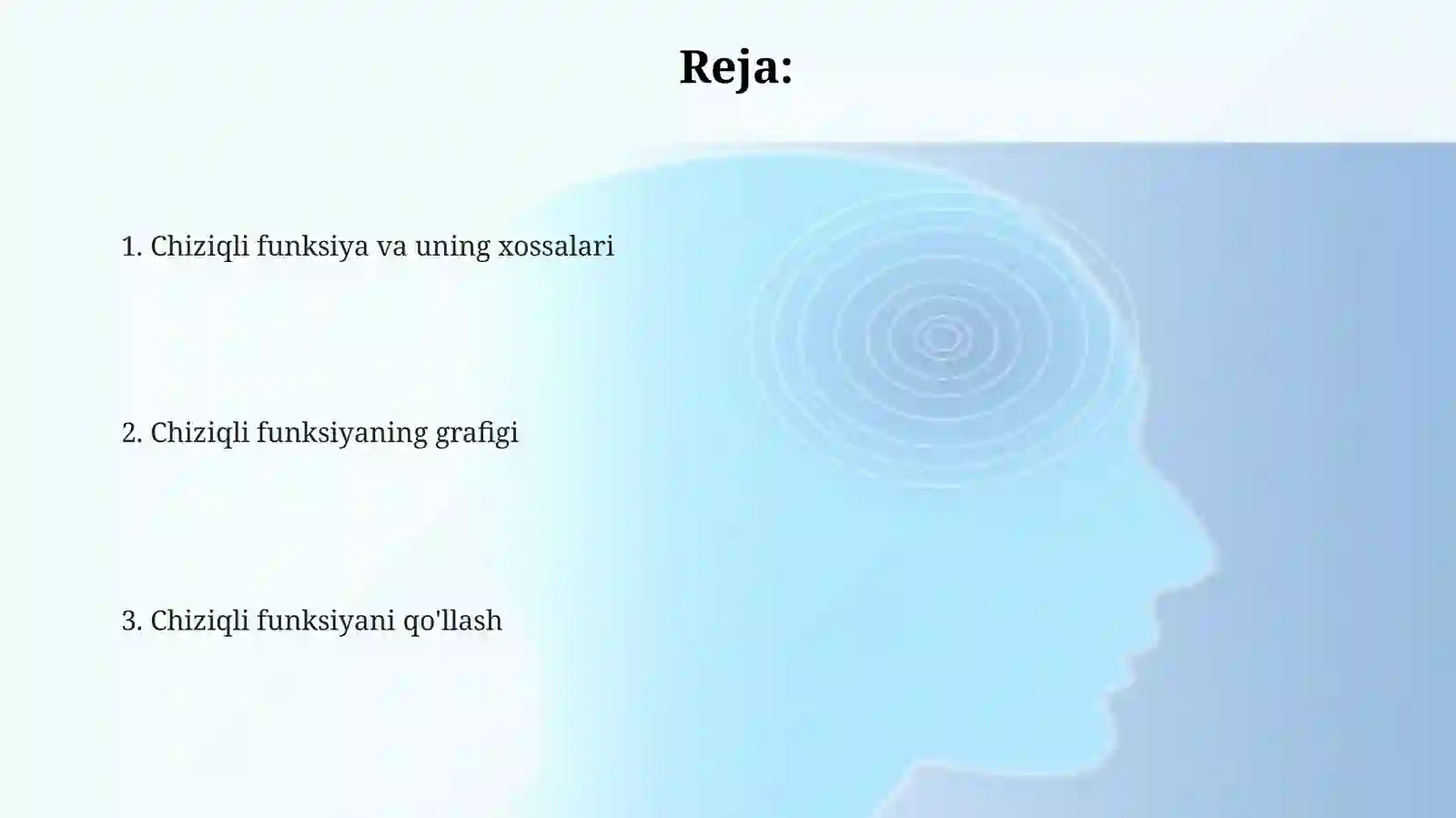 Chiziqlifunksiya va uning grafigi 2