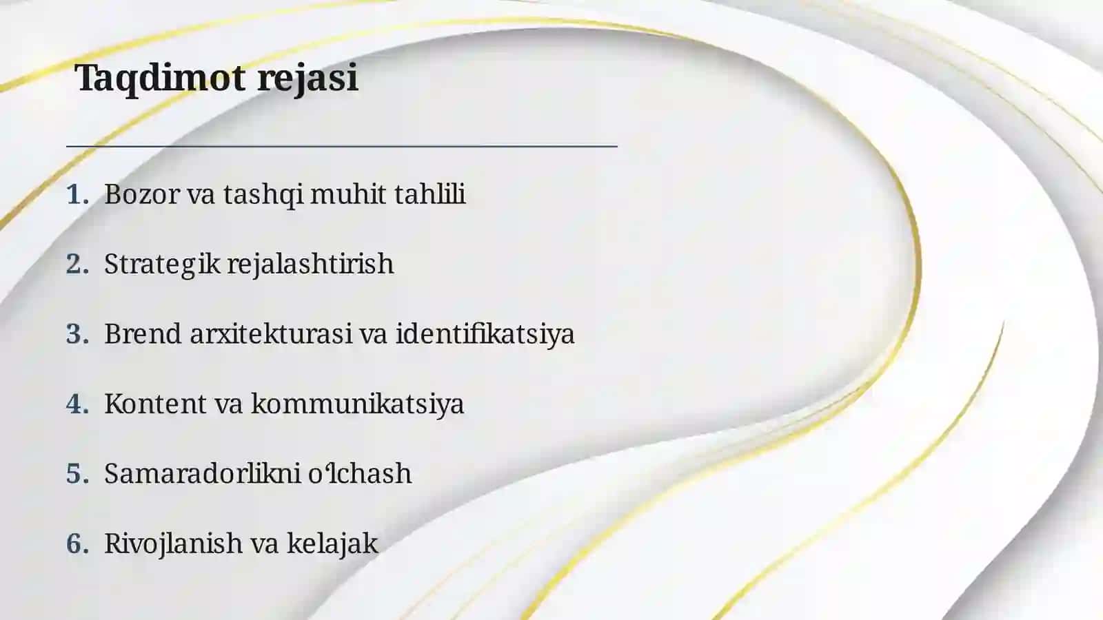 Marketing strategiyasi va brend qurish asoslarii 2