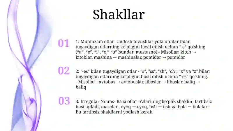 Singular And Plural Noun Forms 2