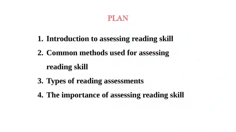 Assessing Reading skill 2