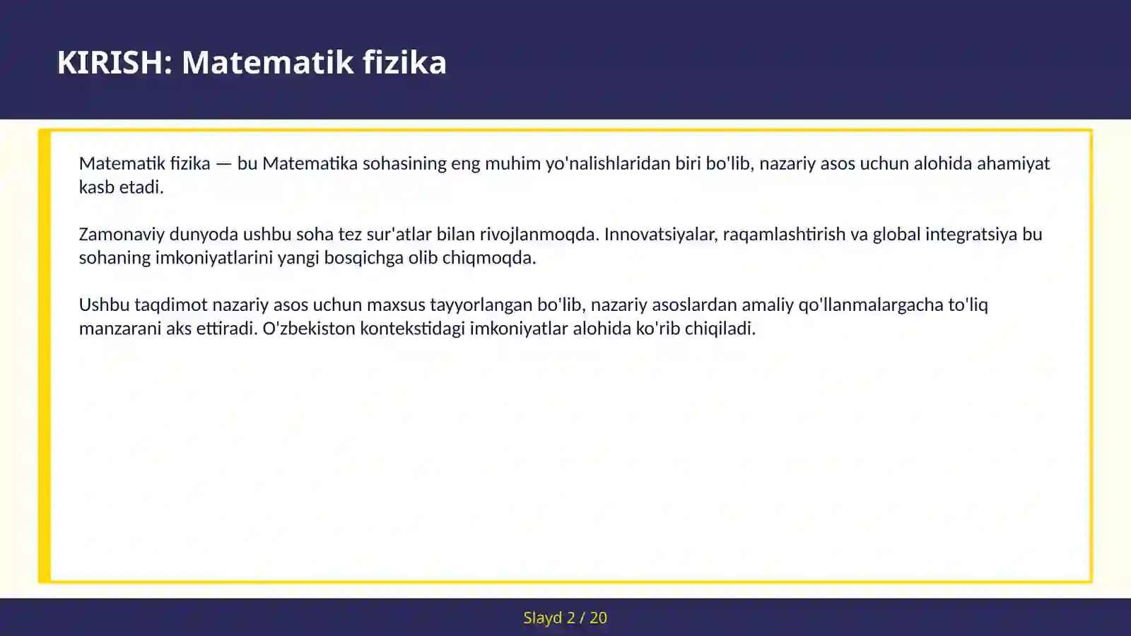 Matematik Fizika 2