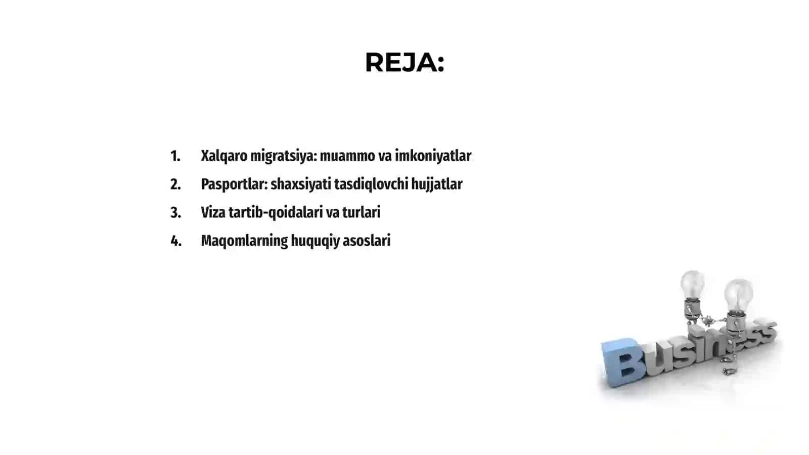 Xalqaro migratsiyani tartibga solish vositalari: pasportlar, vizalar, maqomlar, fuqarolik 2