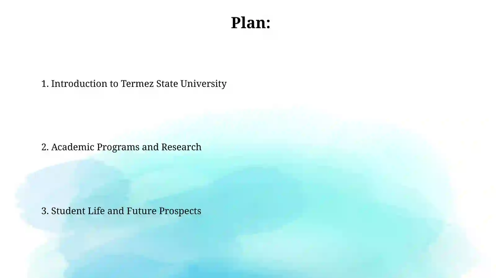 Termez State University 2