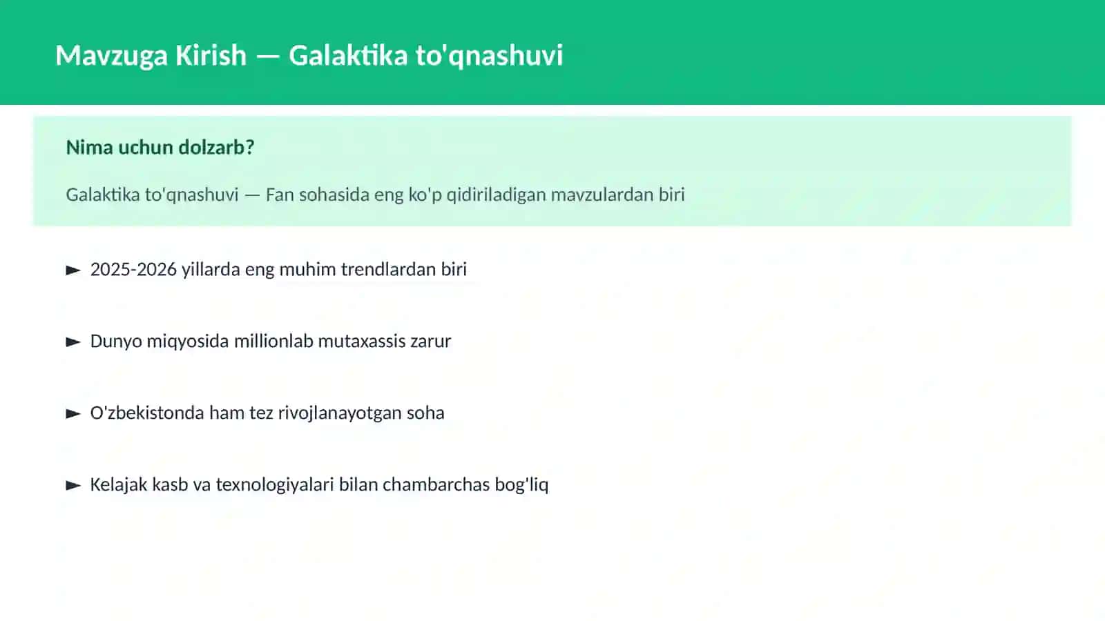 Galaktika to'qnashuvi 2
