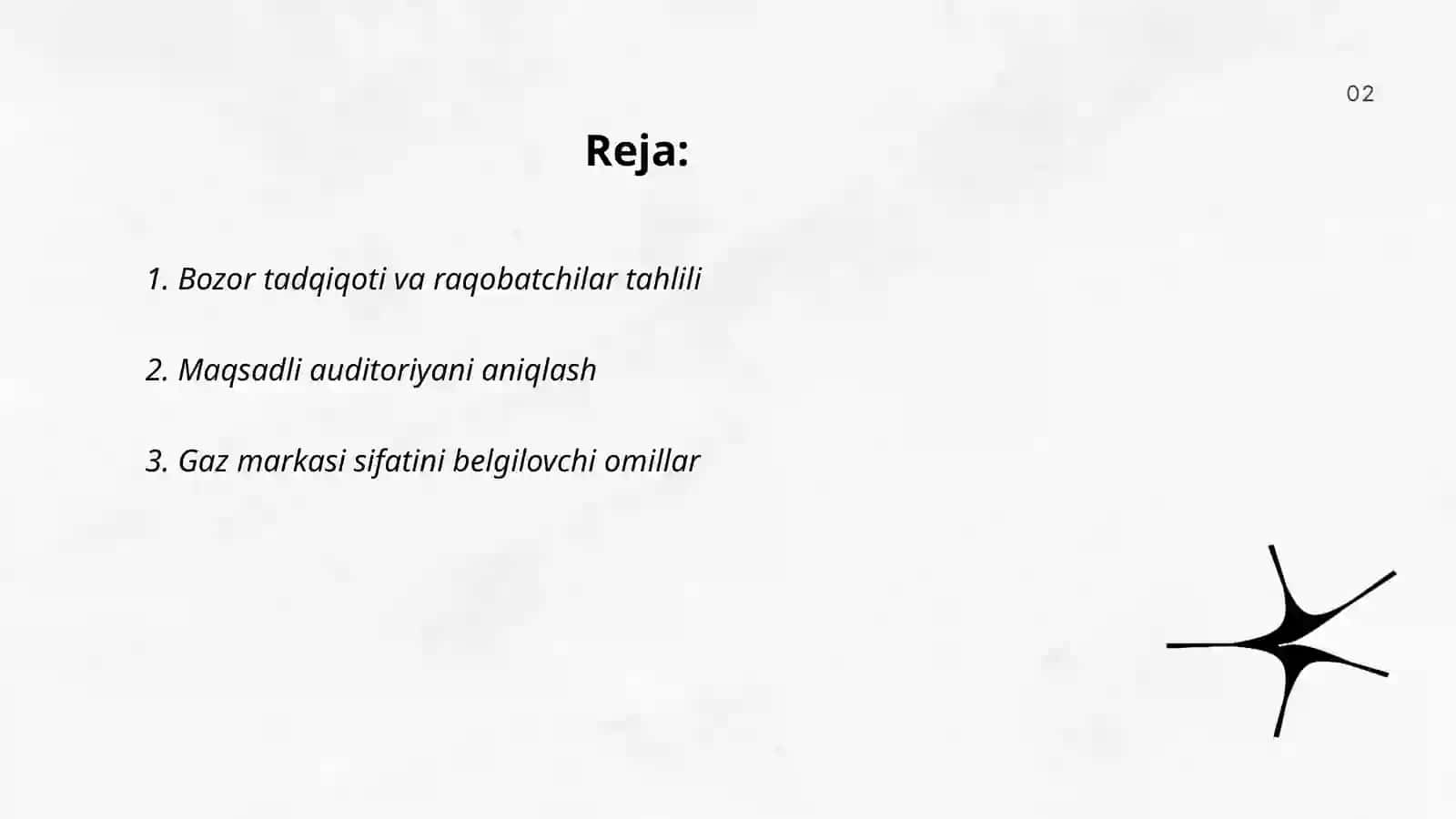 Biznes reja tuzish:"Eng sifatli gaz markasi qanday aniqlanadi" 2