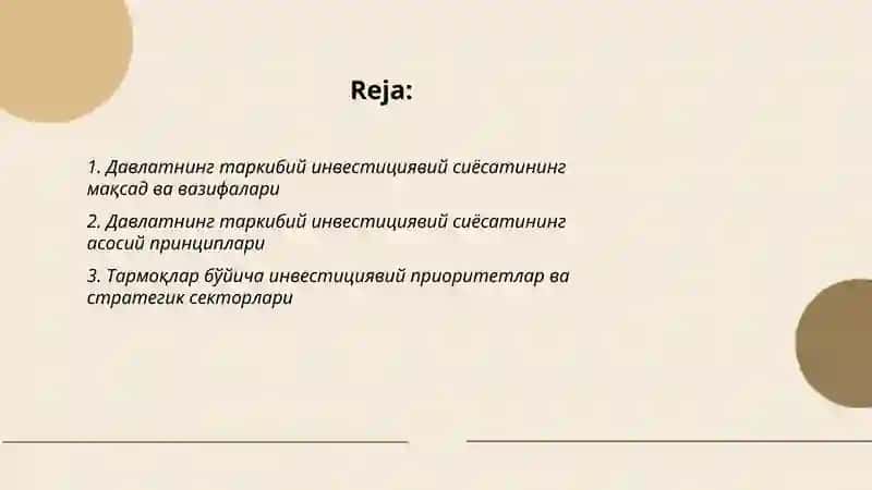 Давлатнинг таркибий инвеститсиявий сиёсати 2