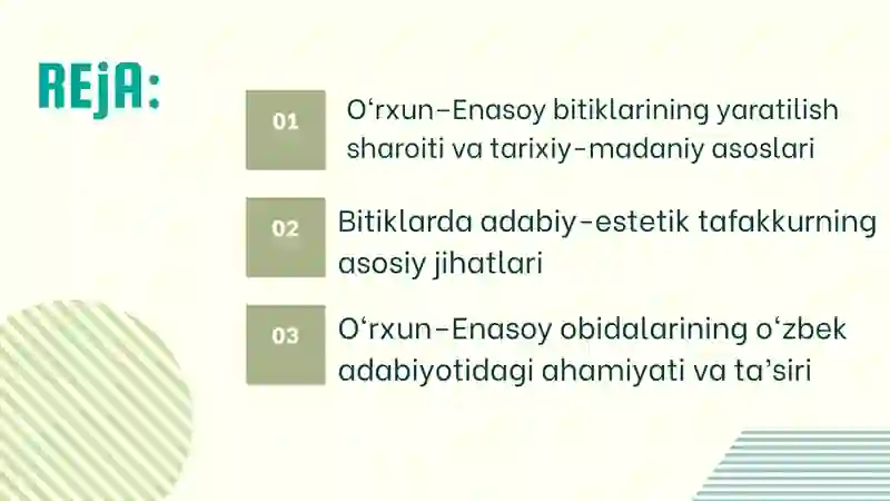 H.BOLTABOYEVNING “ADABIY-ESTETIK TAFAKKUR TARIXI” 1-KITOBIDAN “O‘RXUN ENASOY OBIDALARIDA ADABIY-EST 2