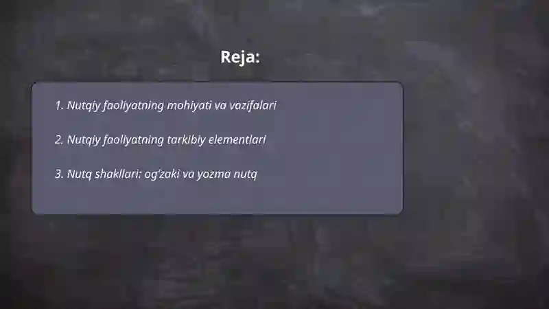 Nutqiy faoliyat 2