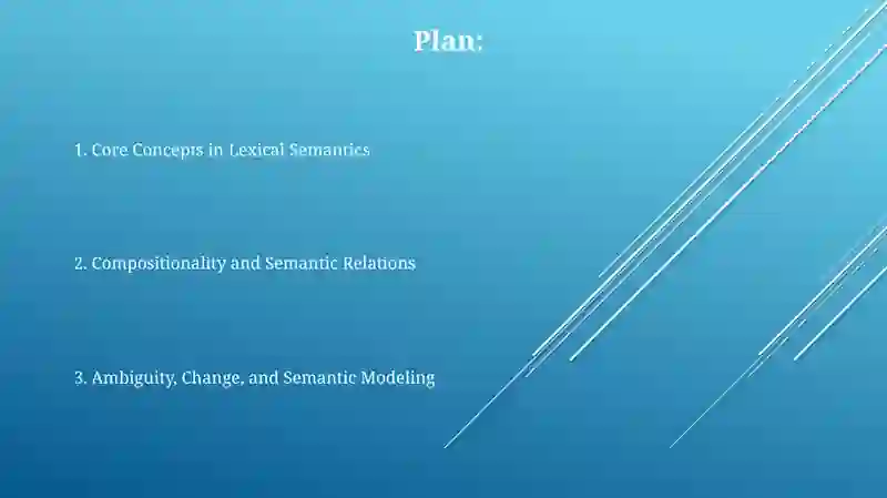 Semantics (meanings in isolation) 2