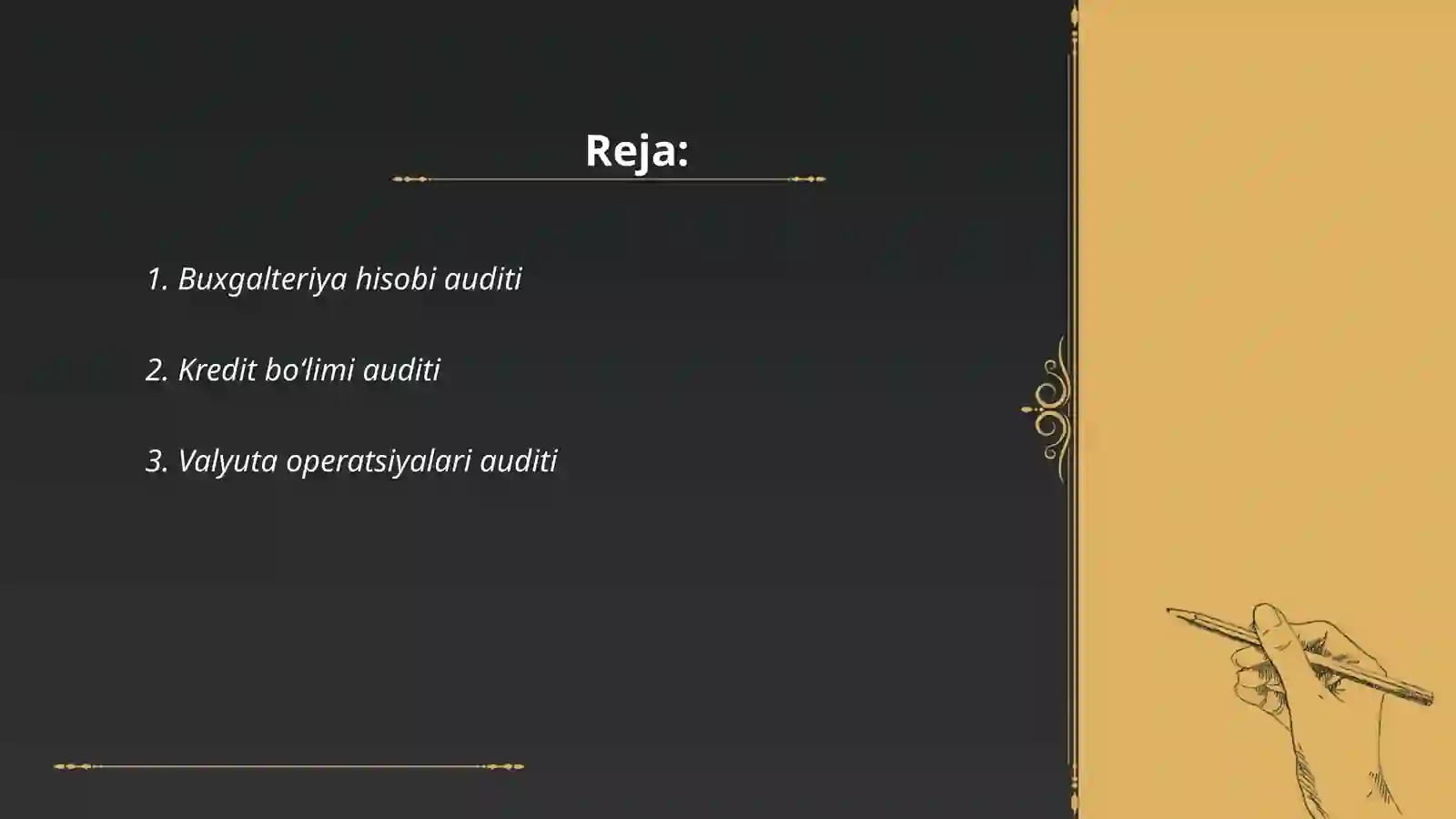 Buxgalteriya hisobi auditi 2