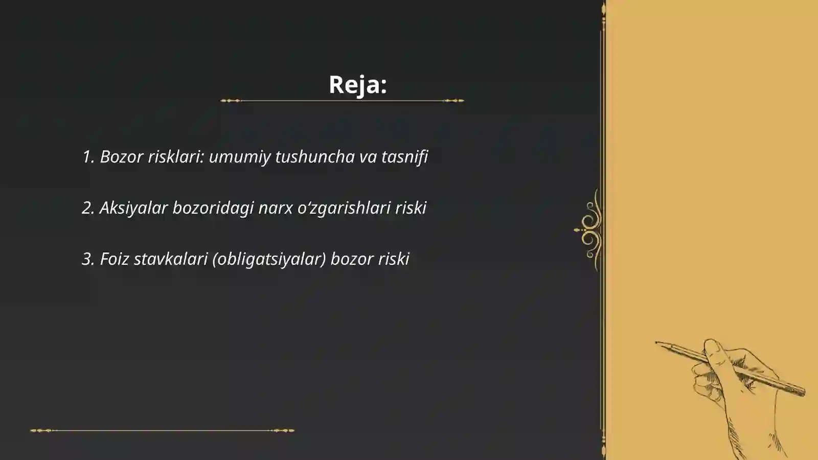 Bozor risklari 2