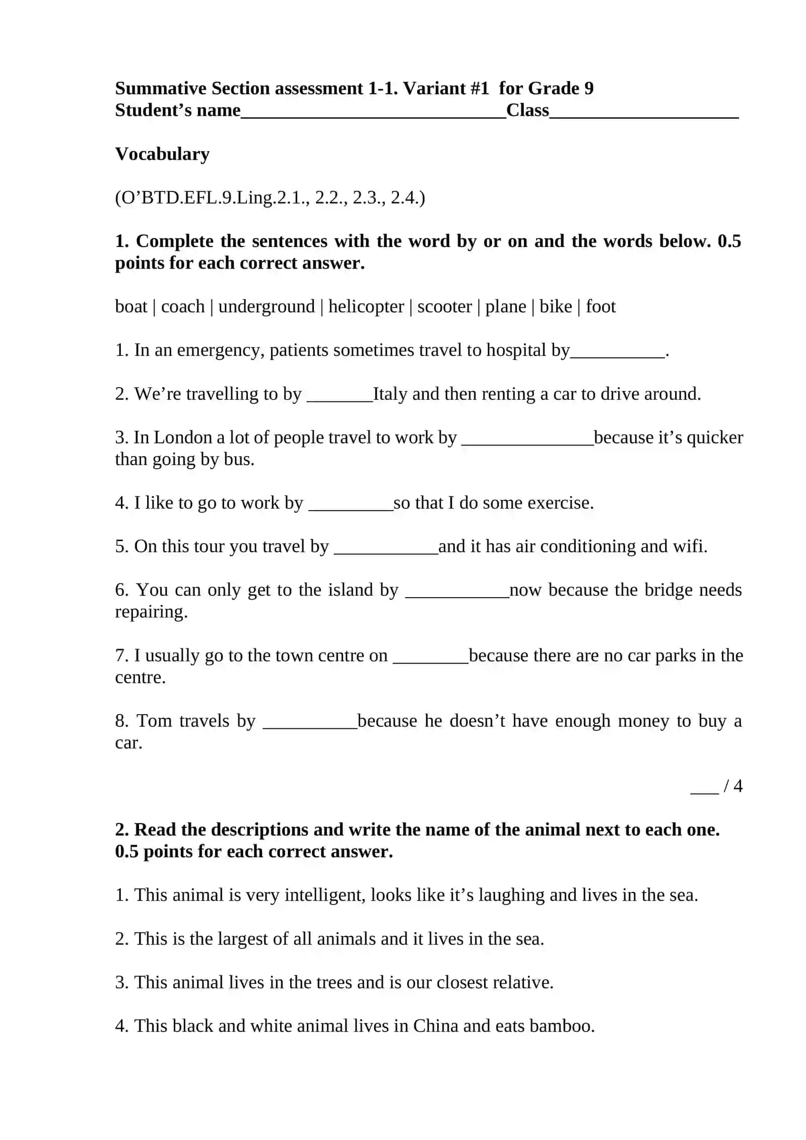 Cambridge Prepare second edition Grade 9 kitobining “Unit 1-5” bo’limi 2