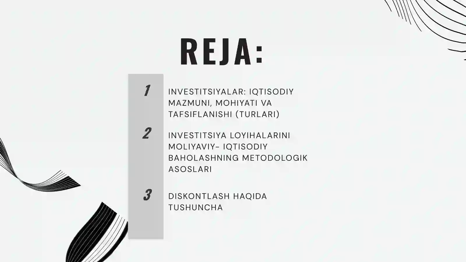 INVESTITSIYALAR: IQTISODIY MAZMUNI, MOHIYATI VA TAFSIFLANISHI (TURLARI) 2