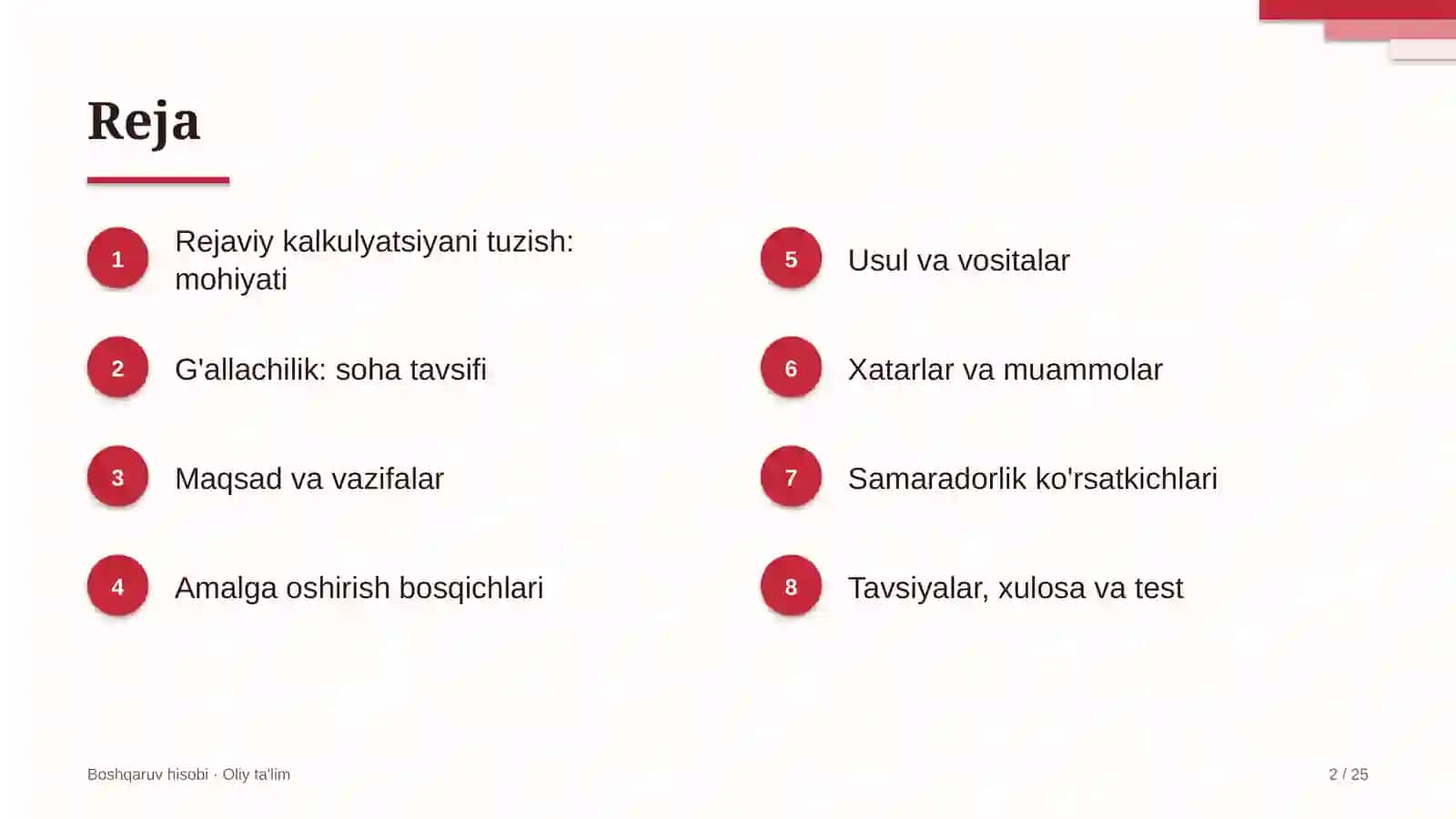 g'allachilikda rejaviy kalkulyatsiyani tuzish 5656 2