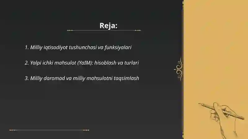 Milliy iqtisodiyot va uning makroiqtisodiy ko‘rsatkichlari 2