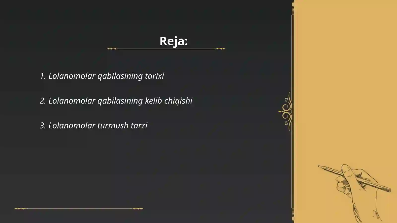 Lolanomolar qabilasi 2