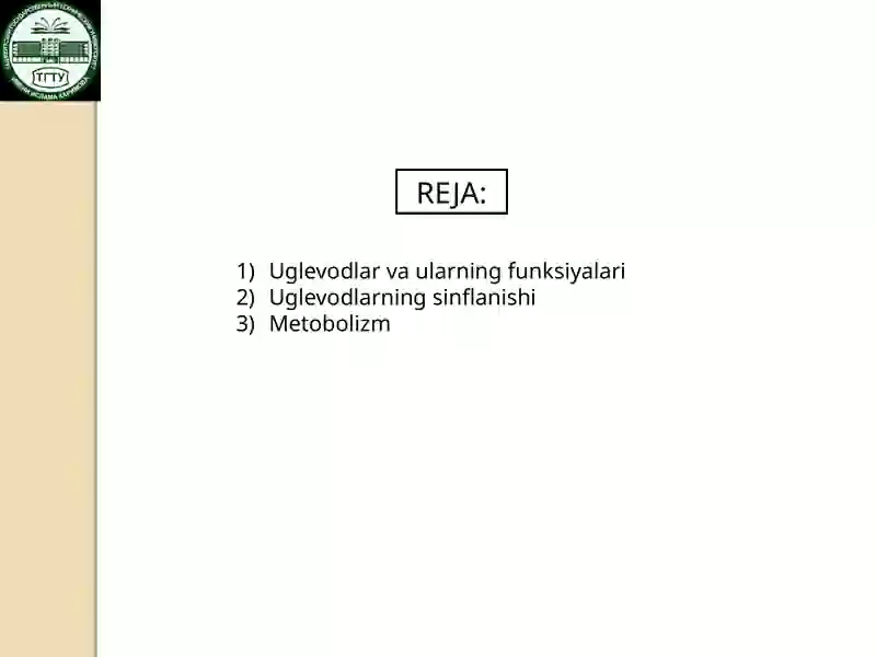 Uglevodlar almashinuvi 2