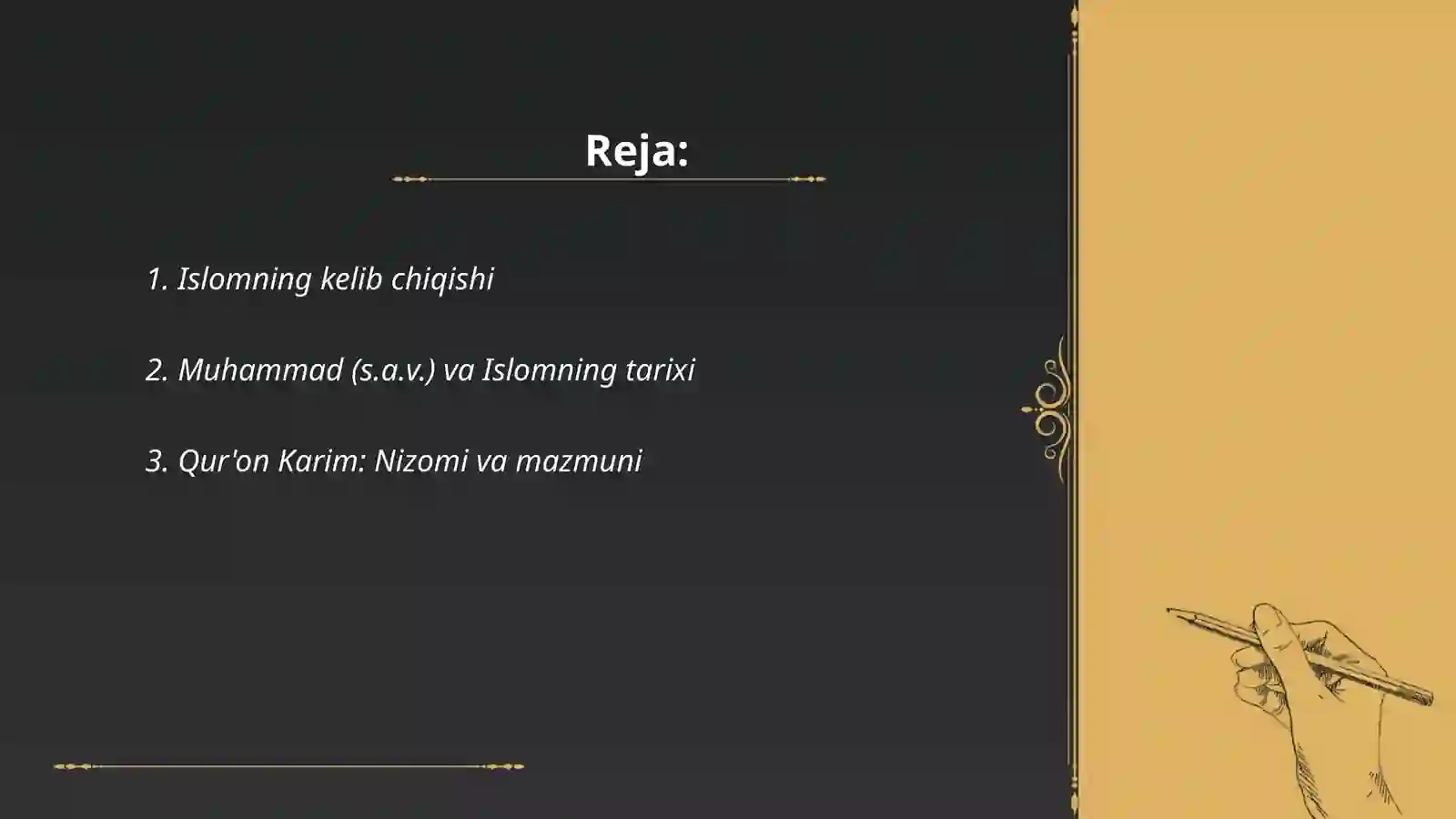 Islom dini va madaniyati 2