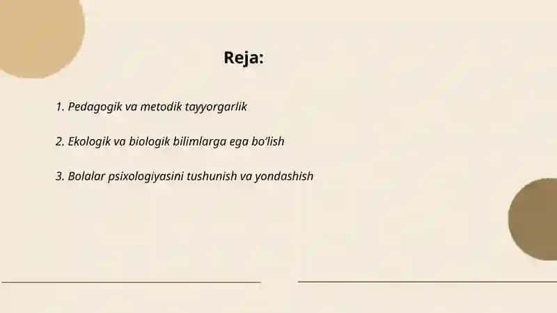 Tabiat bilan tanishtirish mashgʻulotlarida tarbiyachi shaxsiga qoʻyiladigan talablar 2