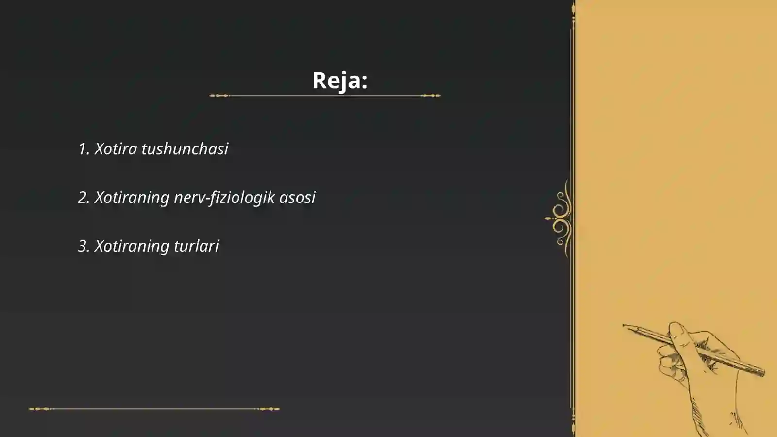 Xotira haqida tushuncha va uning nerv-fiziologik asosi 2