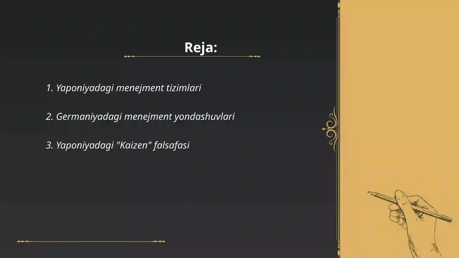 Yaponiya va Germaniya menejment tajribasi 2