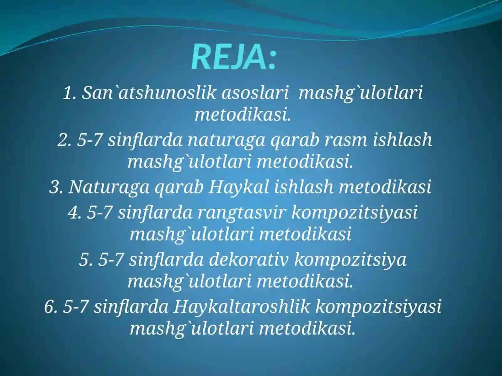 5-7- SINFLARDA TASVIRIY SAN`ATNI O`QITISH METODIKASI.pptx 2