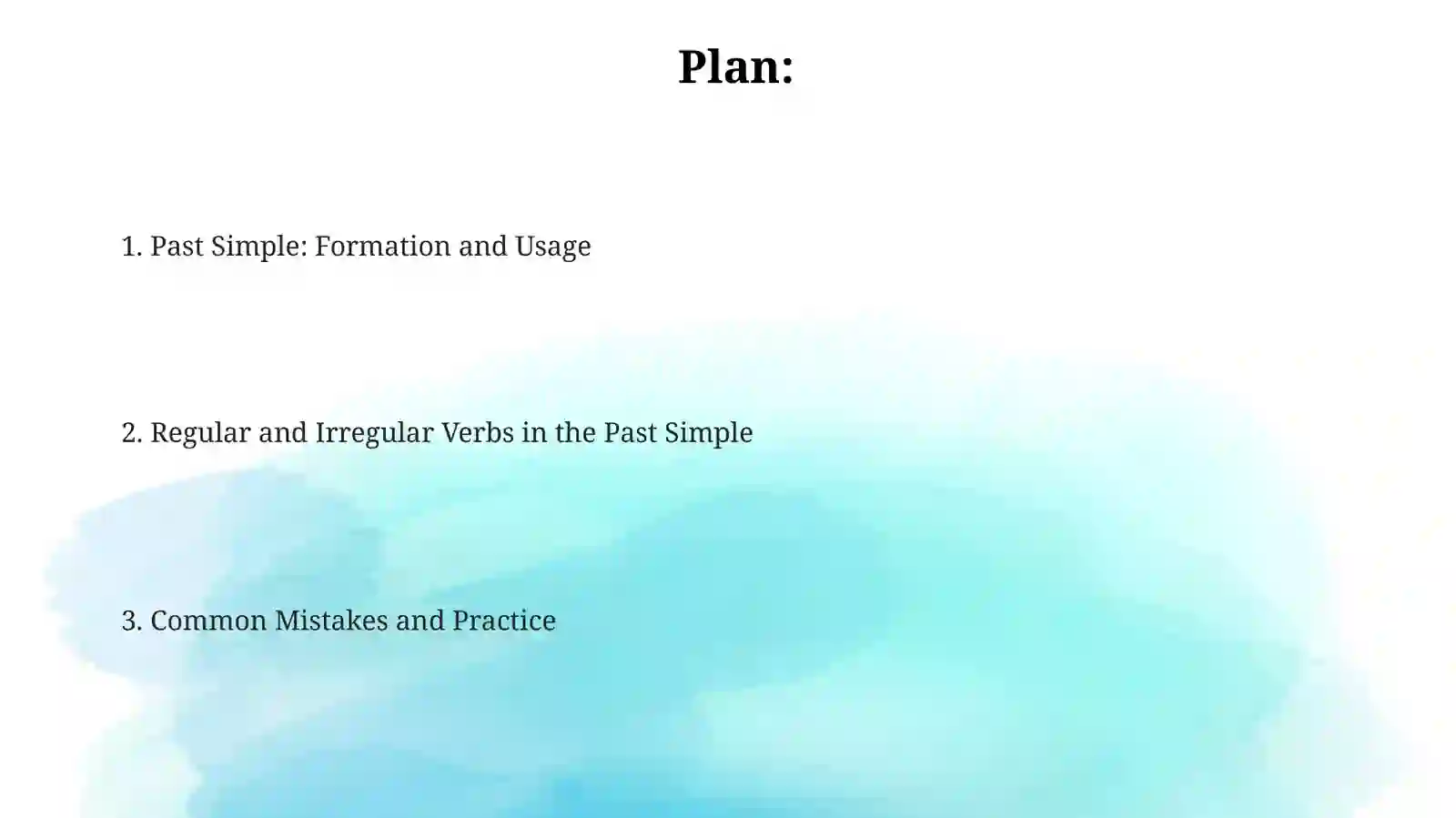 Past Simple: Formation and Usage 2