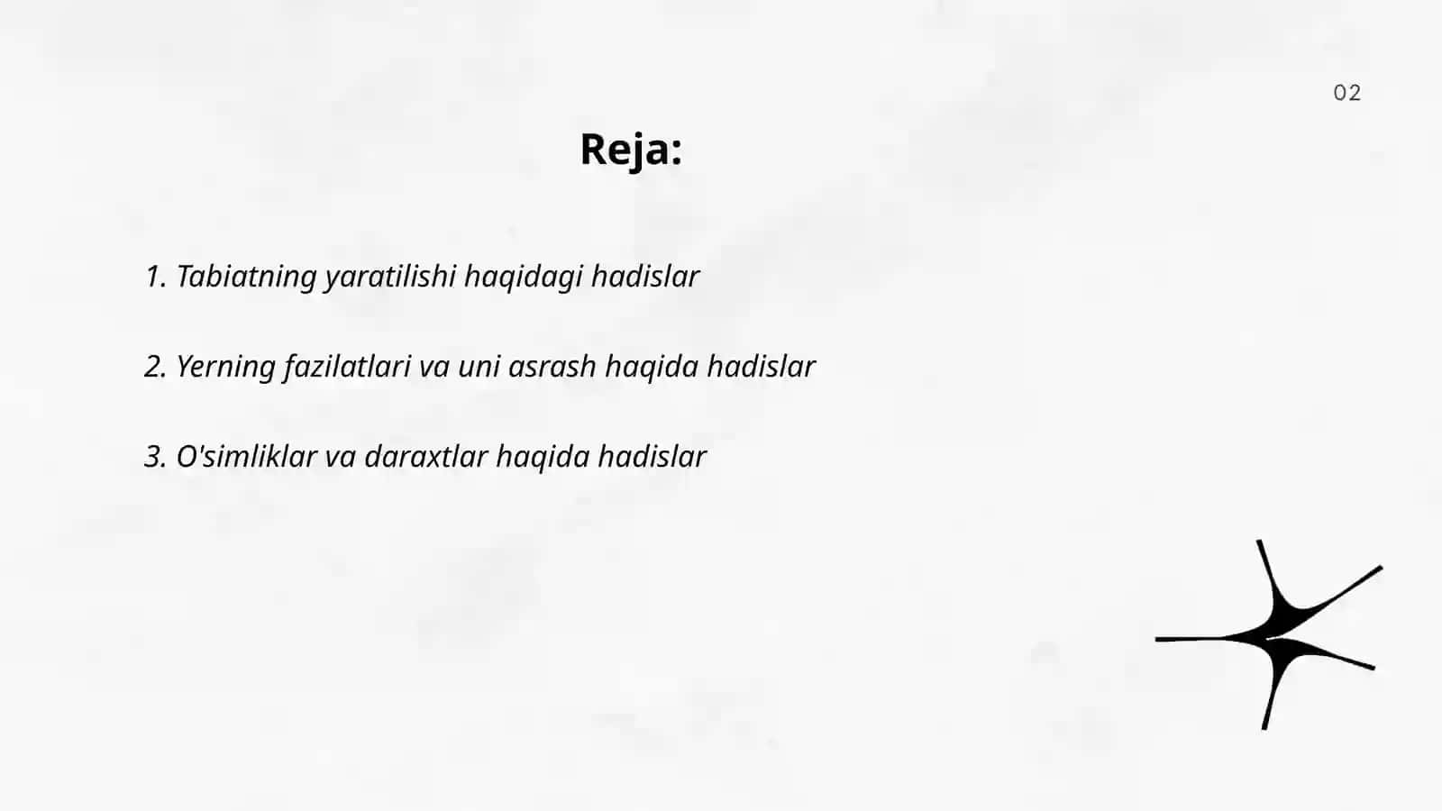 "Hadis"larda tabiatga oid bandlarni o'rganish va tahlil qilish 2