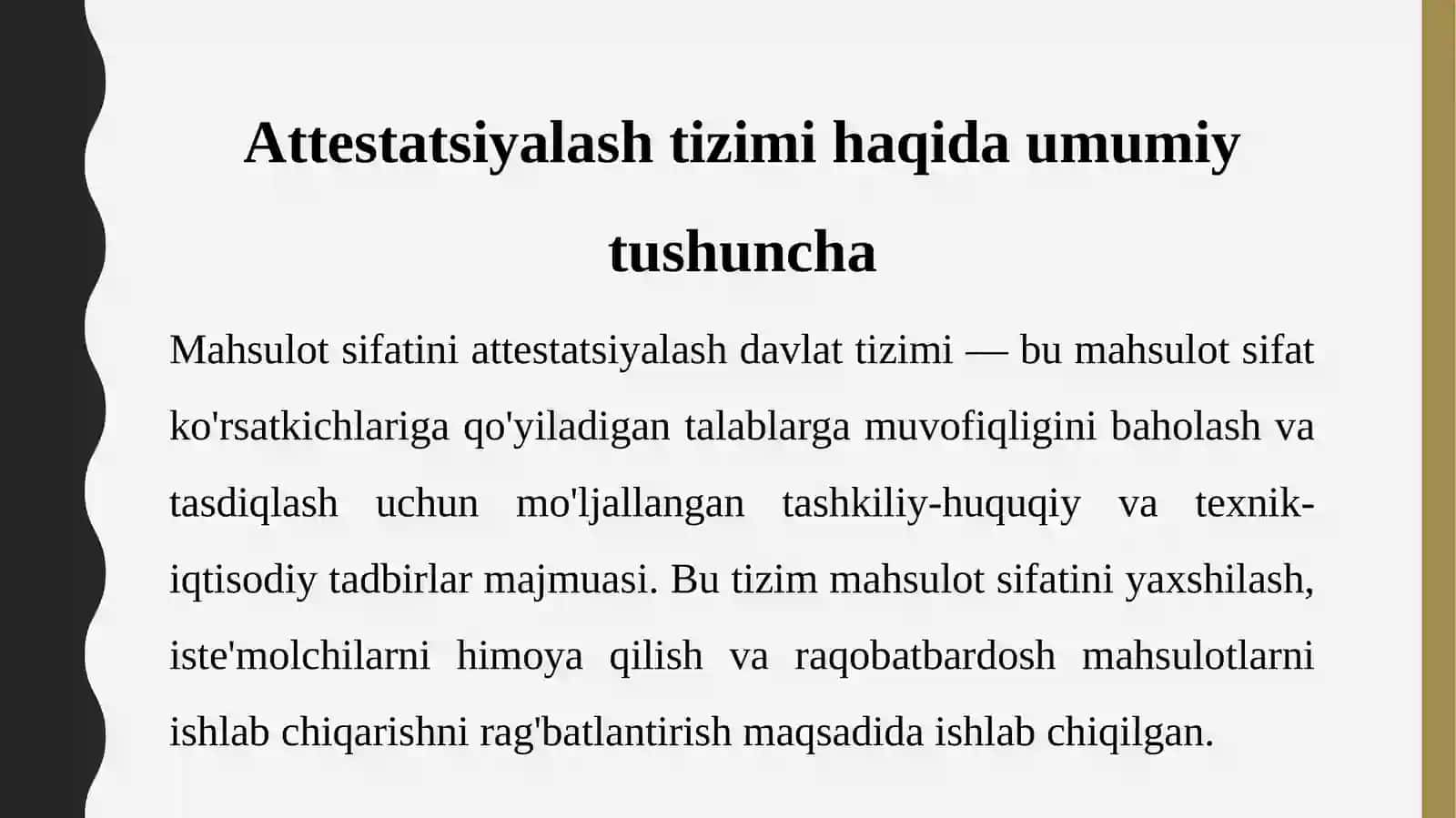Mahsulotsifatiniattestatsiyalashdavlattizimi 2