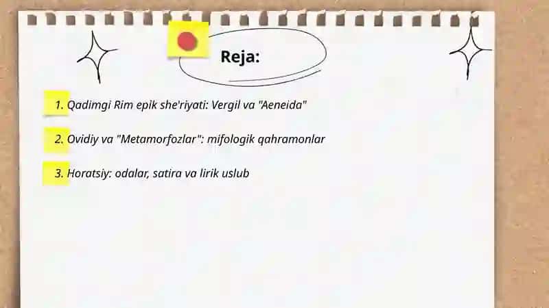 Qadimgi Rim Adabiyoti 2
