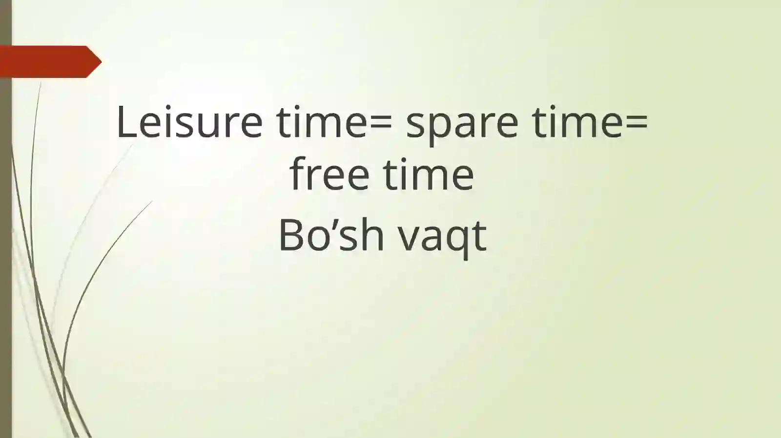 Bo’shvaqt 2