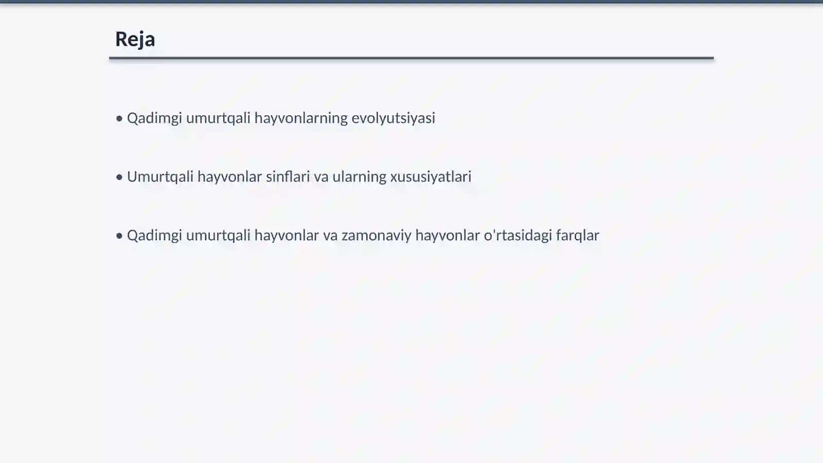 Qadimgi umurtqali hayvonlarning kelib chiqishi bilan bogʻliq umumiy xususiyatlari 2
