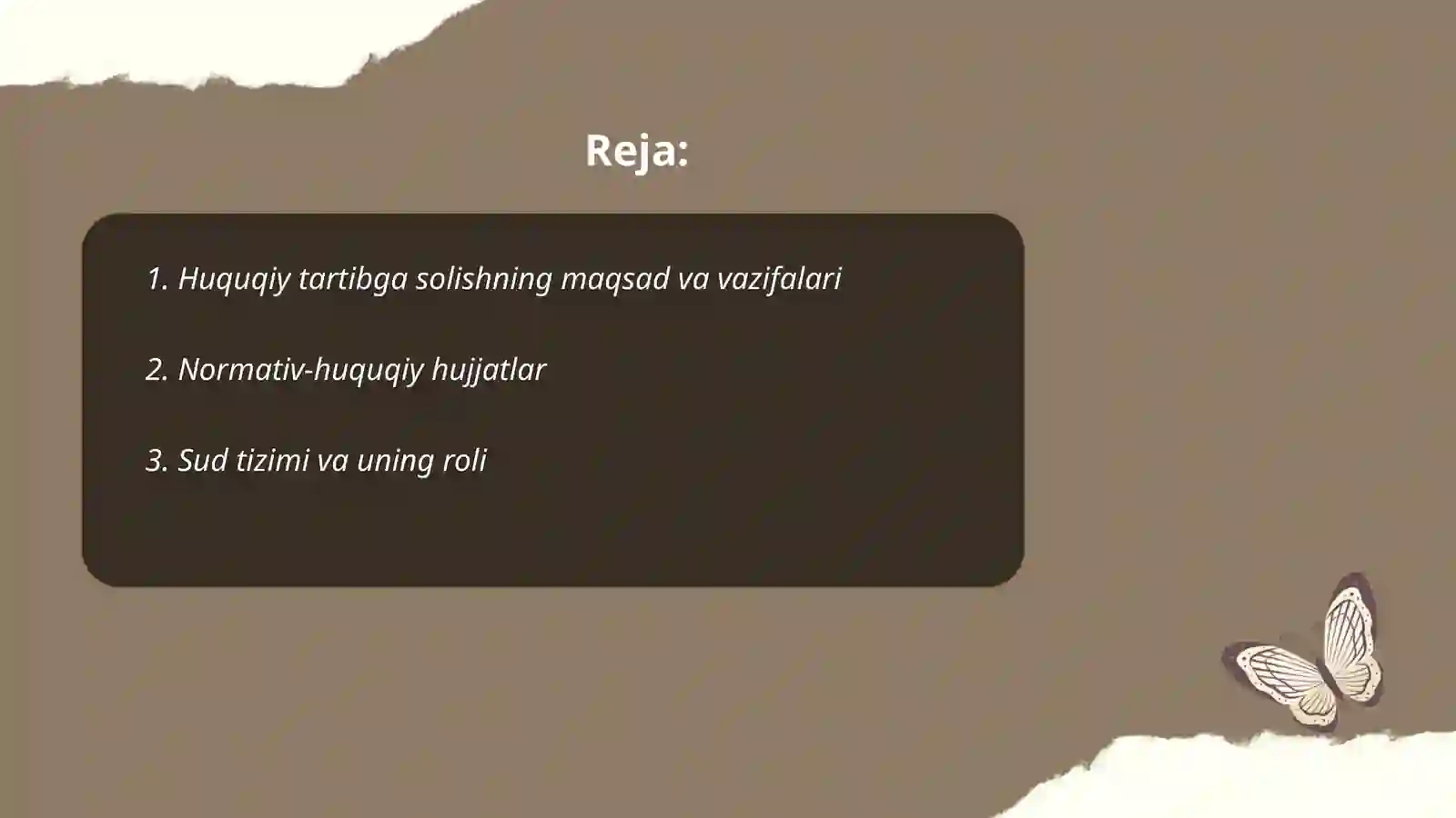 Huquqiy tartibga solish mexanizimi 2