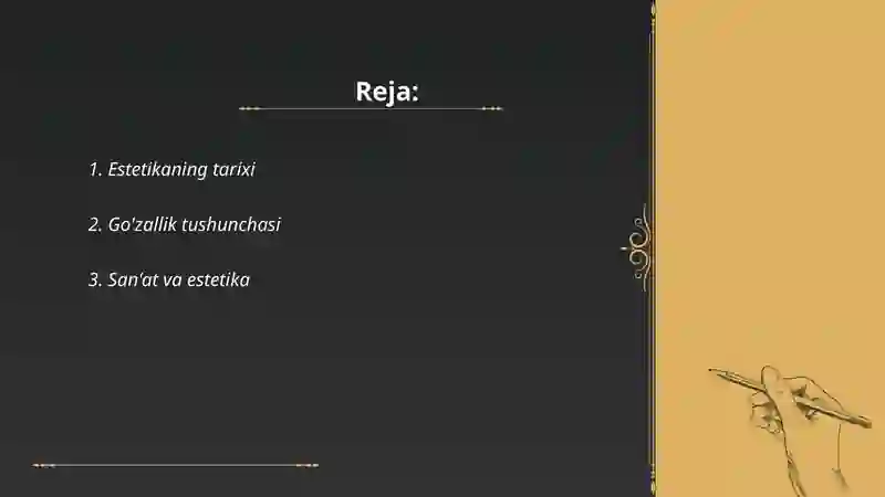 Estetika asosiy tushuncha 2