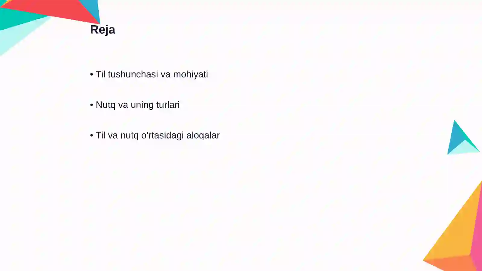 Til va nutq masalalari 2