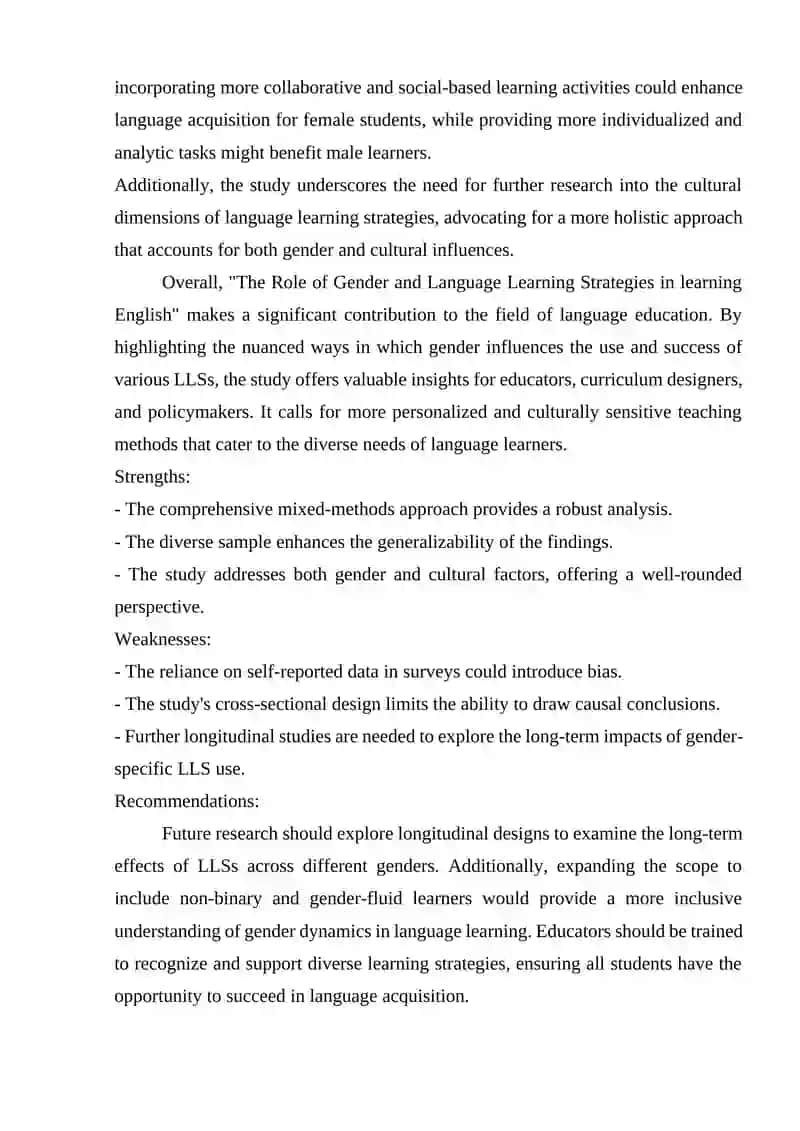 The Role of Gender and Language Learning Strategies in learning English 2