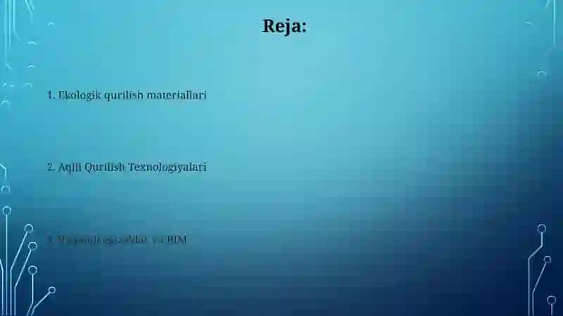 Qurulish sanoatidagi yangi texnologiyalar 2