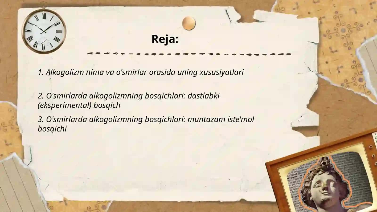 Alkogolizm va uning o'smirlarda ko'rinish bosqichlari 2