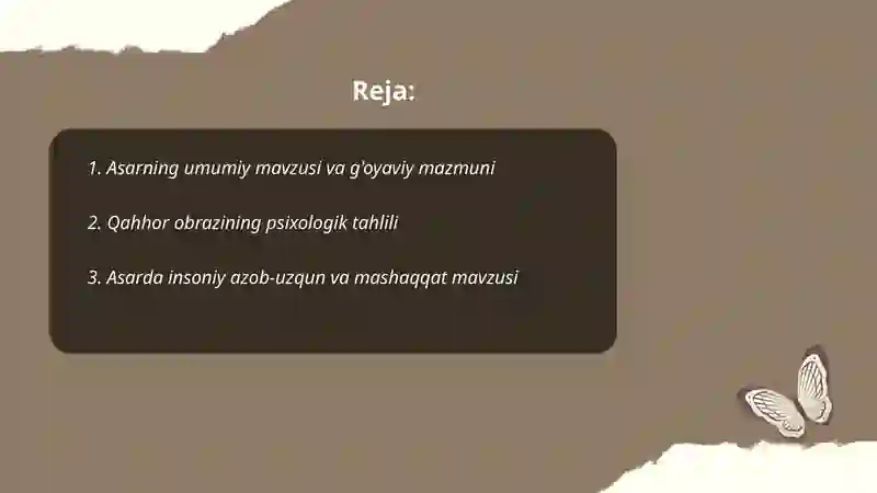 Qahhorni anglash mashaqqati 2