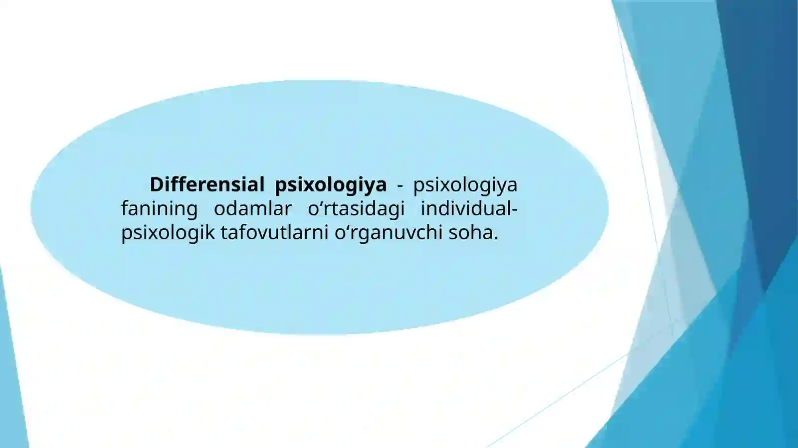 Differinsial psixologiya individual farqlar haqidagi fan sifatida. 2