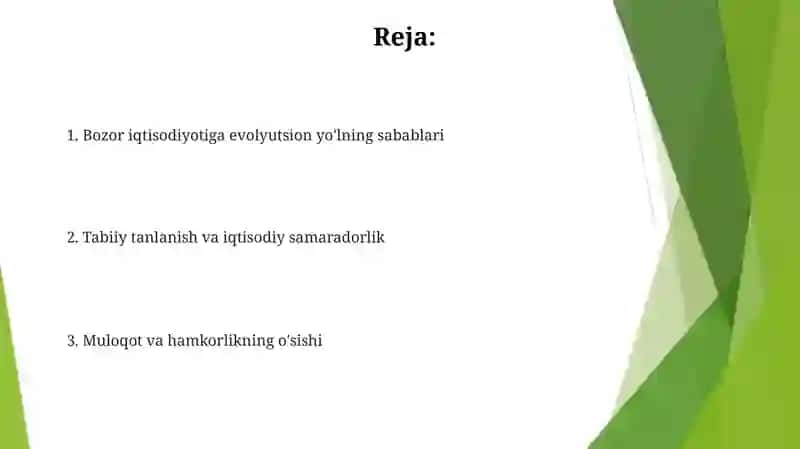 Bozor iqtisodiyotiga oʻtishga evolutsion yól tutilishi sabablari 2